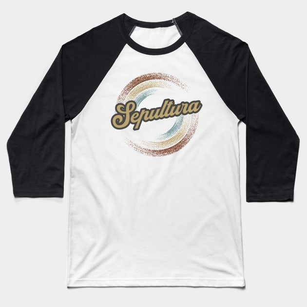 Sepultura Circular Fade Baseball T-Shirt by anotherquicksand